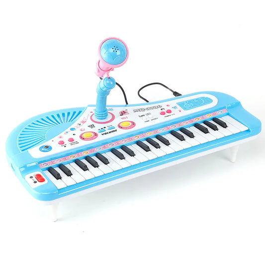 37-Key Electronic Piano Toy with Microphone for Kids