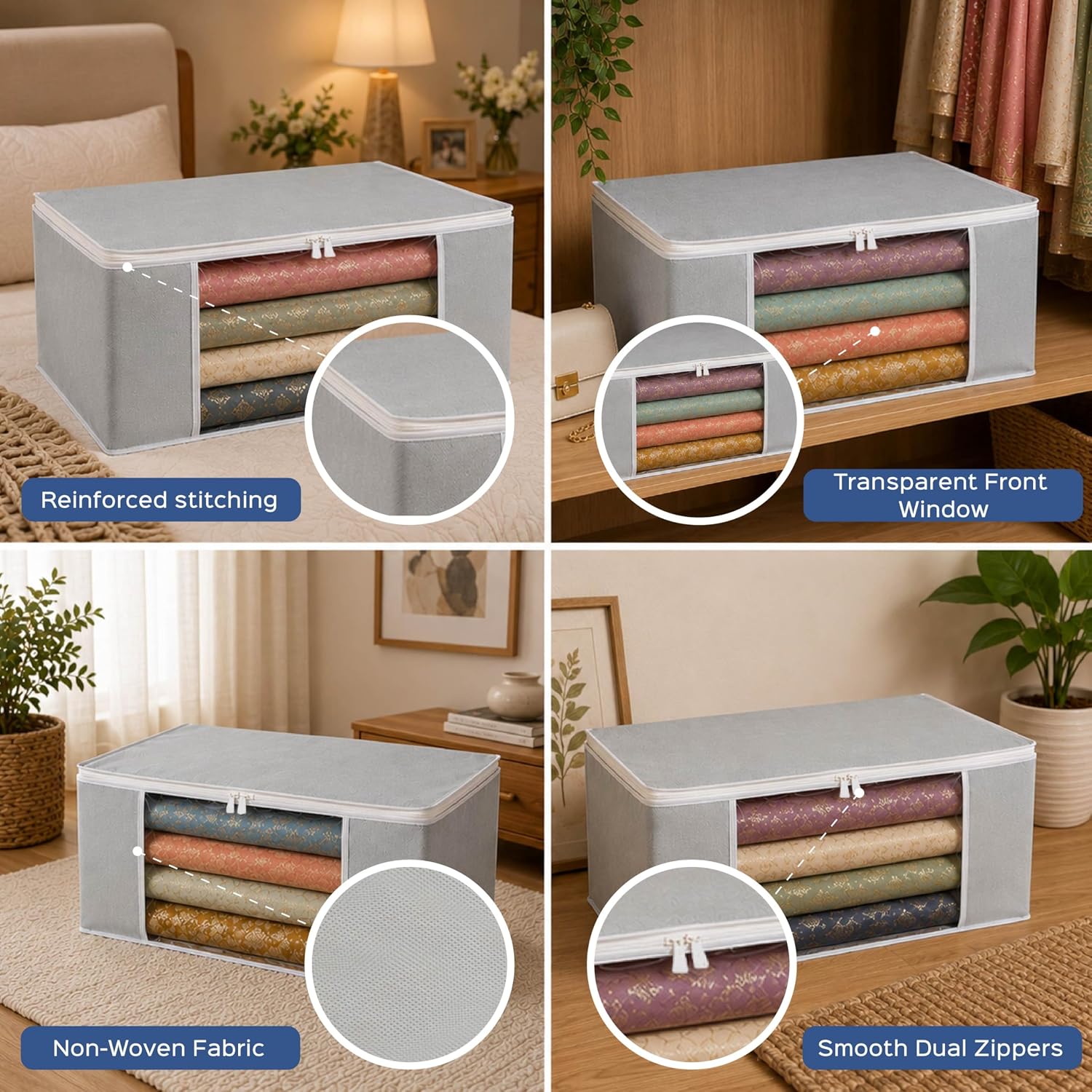 Daily Ease Premium Saree Organizer (Pack of 2)